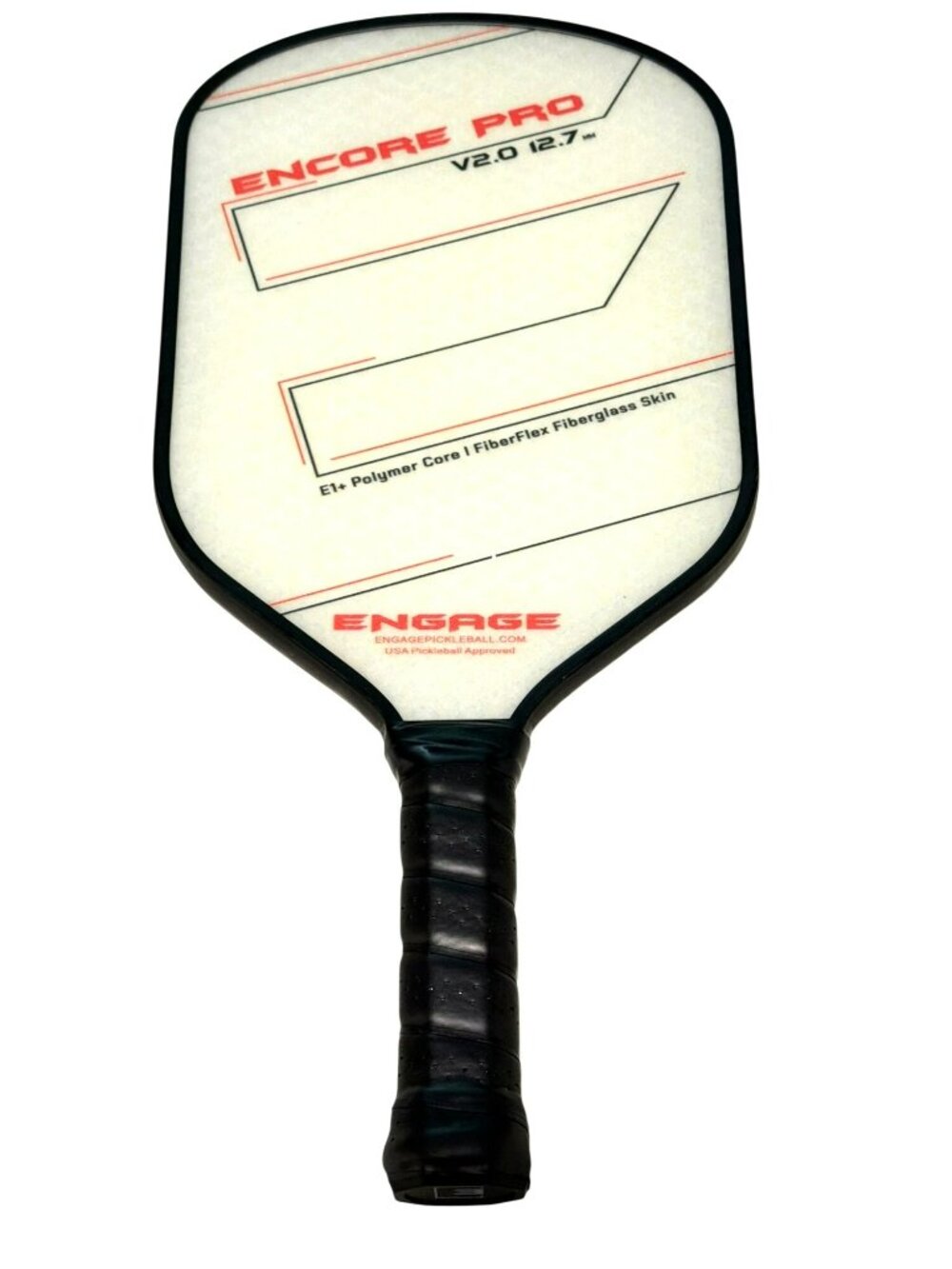 Engage Encore Pro V2.0 Pickleball Paddle With E1+ Polymer Core &Fiberglass New
